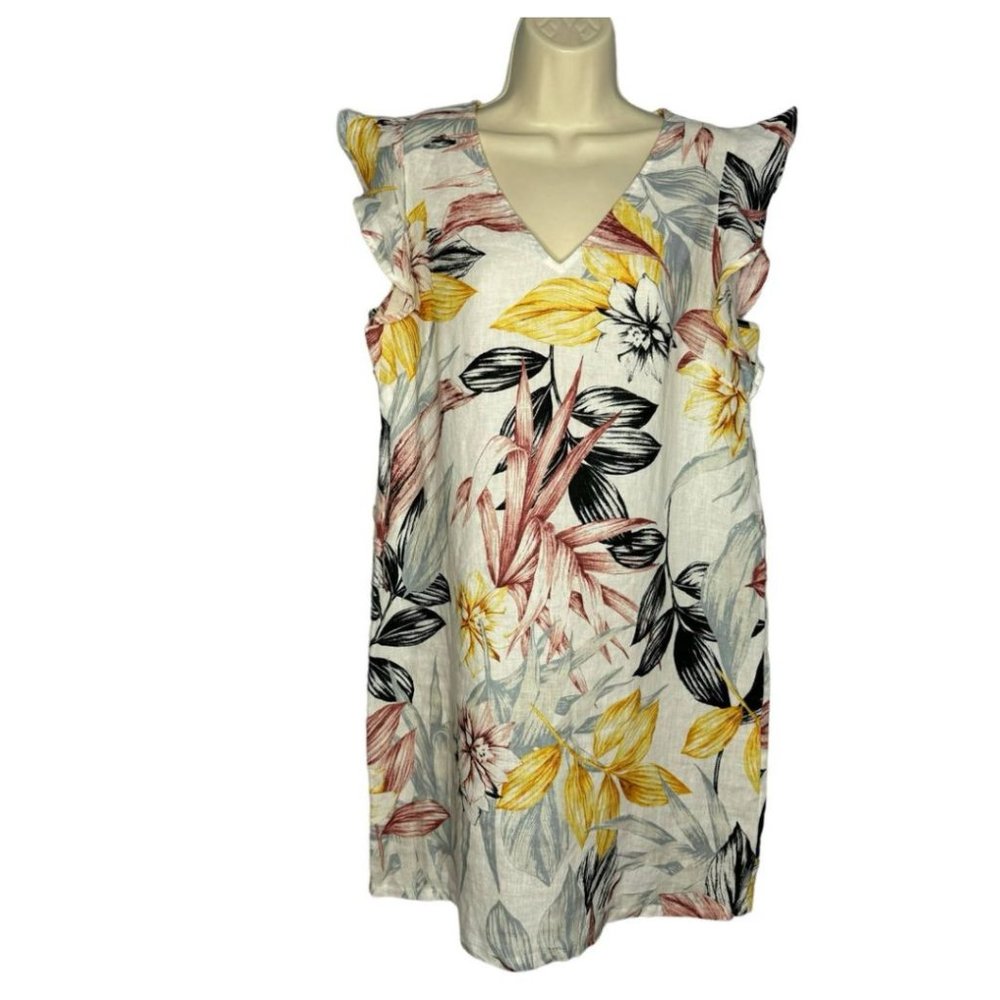 C&C California C&C California Linen Flutter Sleev… - image 1